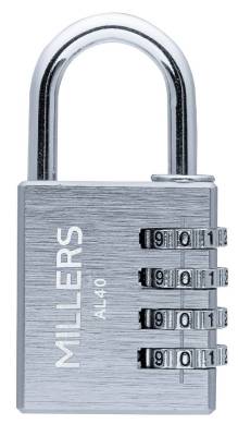 Produktbild KOMBINATIONSHÄNGLÅS ALU SIL 40