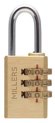 Produktbild KOMBINATIONSHÄNGLÅS T MÄSSING