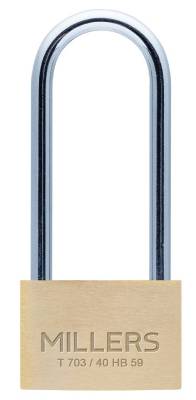 Produktbild HÄNGLÅS MÄSSING T 703/40HB63